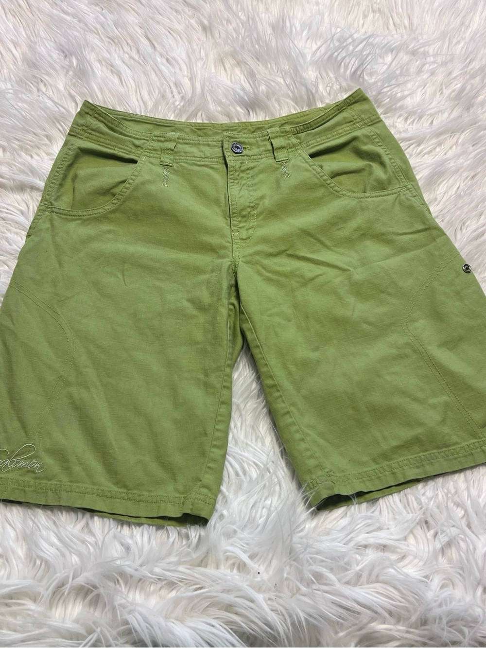 Salomon Olive Green Outdoor Shorts